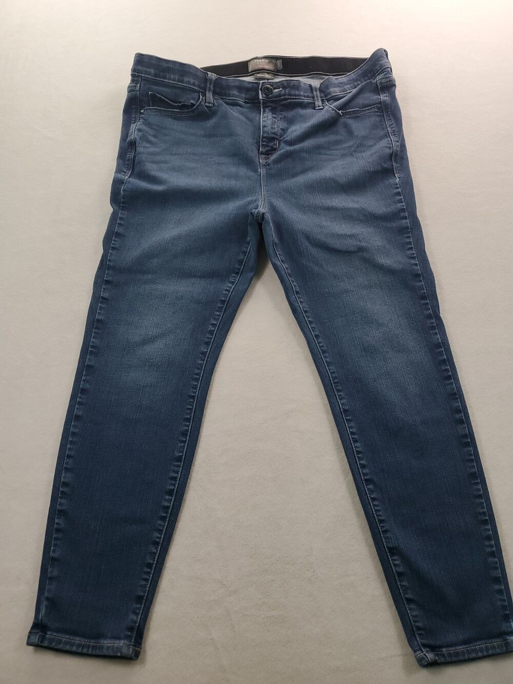 Torrid Premium 18S Sky High Skinny Women's Blue Jeans Stretch Classic Denim